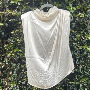 Elegant Cream Sleeveless Top